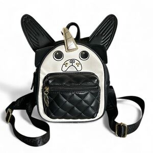 Luv Betsey by Betsey Johnson UniPug Unicorn Dog Pug Mini Backpack Movable Ears